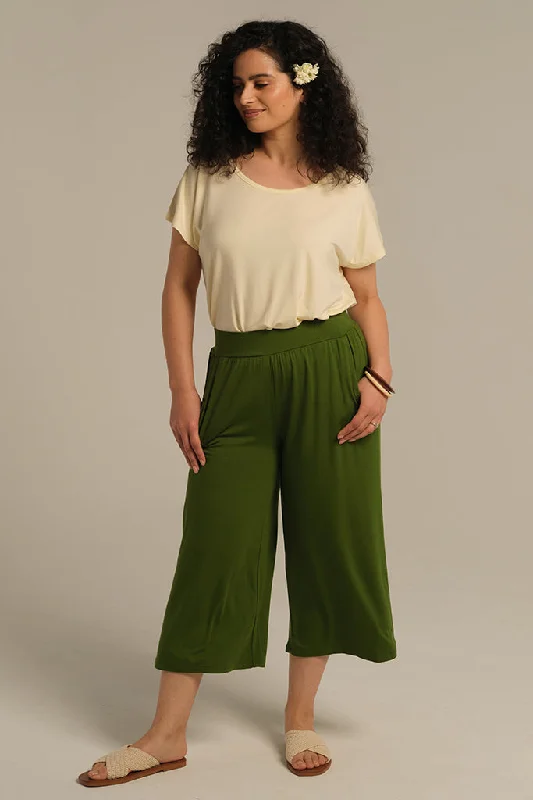 Pocket Culottes - Garden Luxurious Women's High -  end