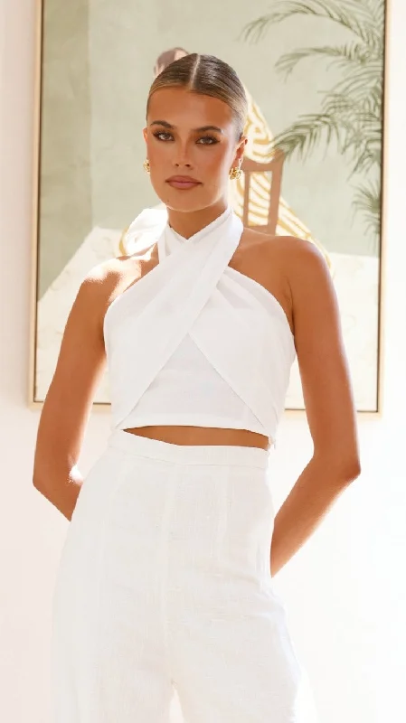 Carmilla Top - White Sophisticated Women's 