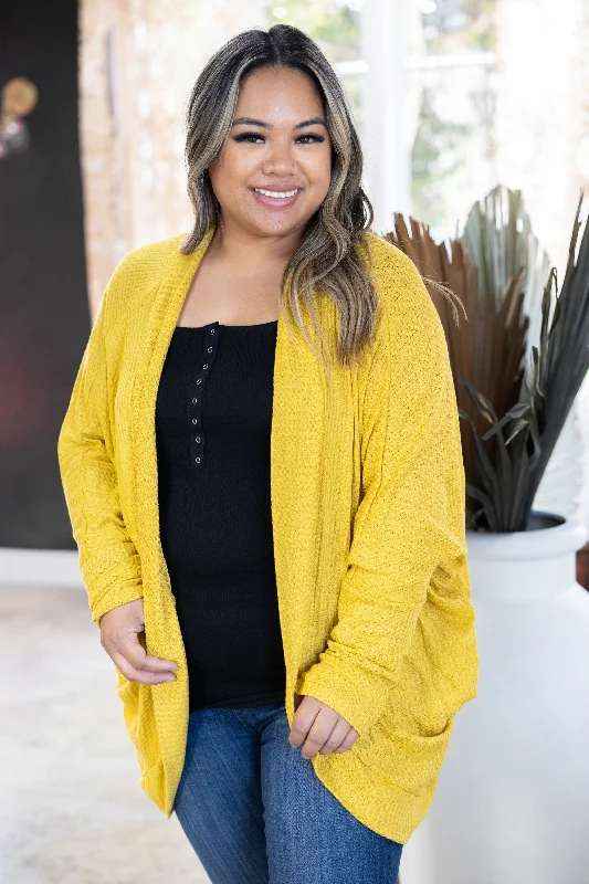 Pocket Full Of Sunshine Cardigan Trendy Women's Oversized