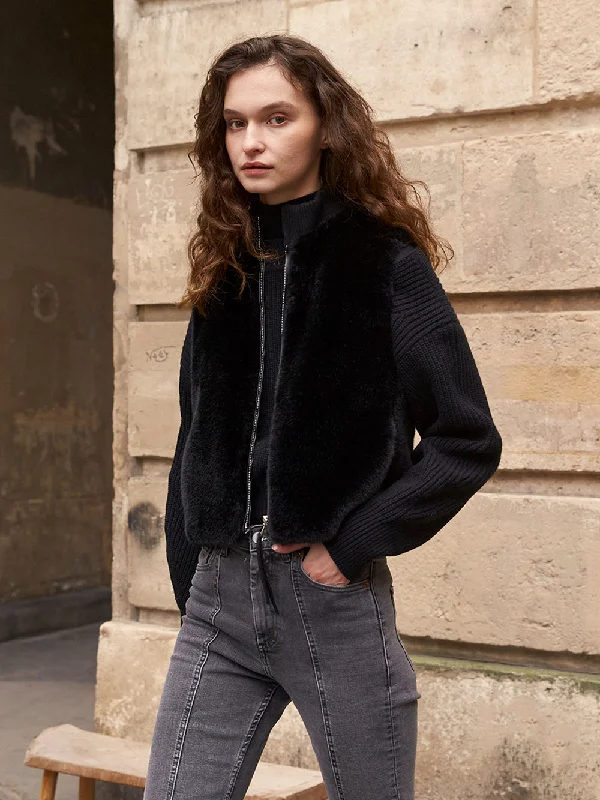 FAUX FUR SOU VEST Business