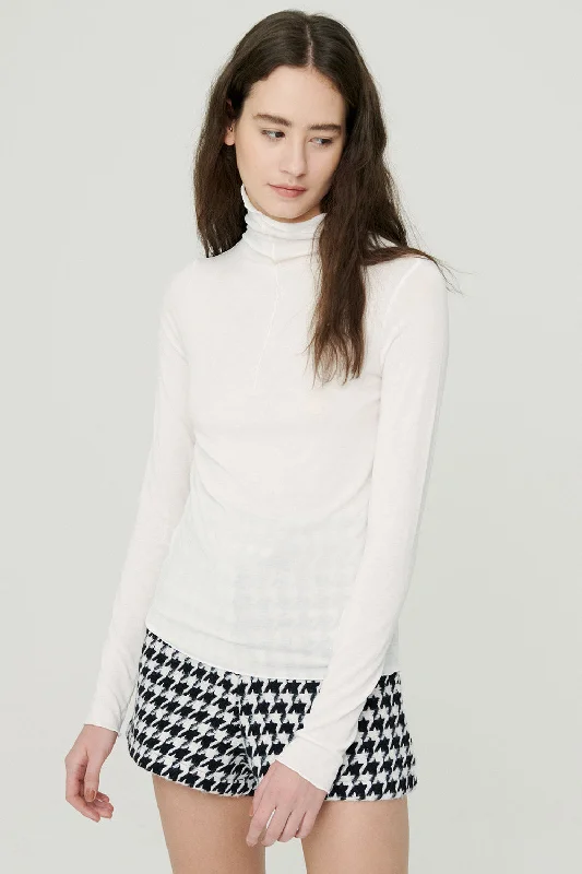 Ivy High Neck Sheer Top British Gentlewoman Style