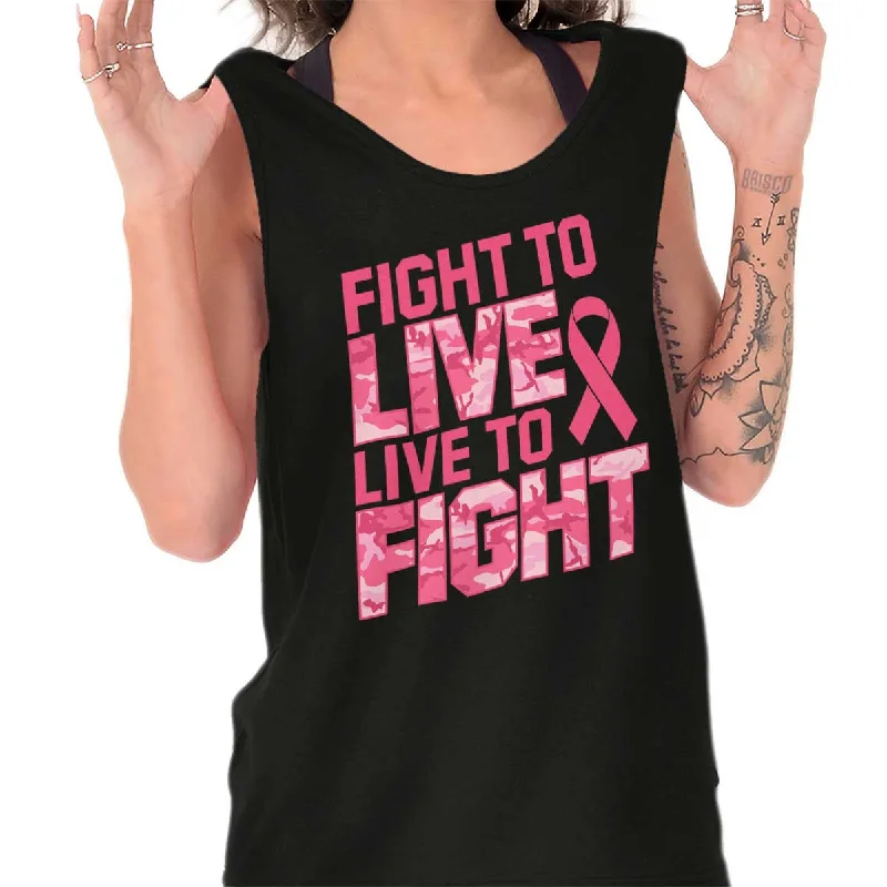 Breast Cancer Awareness Tank Top Trendy Women's 