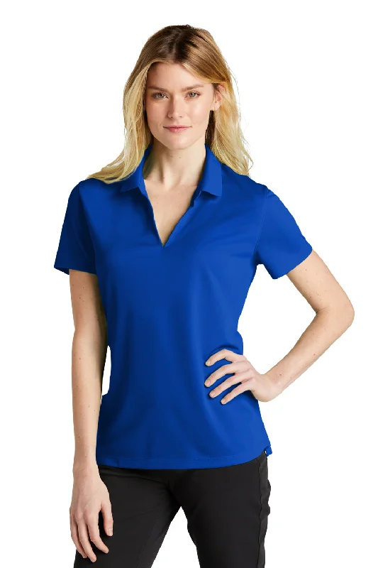 Nike Womens Dri-Fit Moisture Wicking Micro Pique 2.0 Short Sleeve Polo Shirt - Game Royal Blue Sophisticated Women's Tailored Nike Womens Dri-Fit Moisture Wicking Micro Pique 2.0 Short Sleeve Polo Shirt - Game Royal Blue Sophisticated Women's Tailored