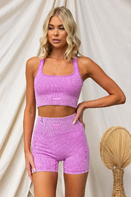 Flex Rib Seamless Bra - Purple Haze Elegant Women's Formal 