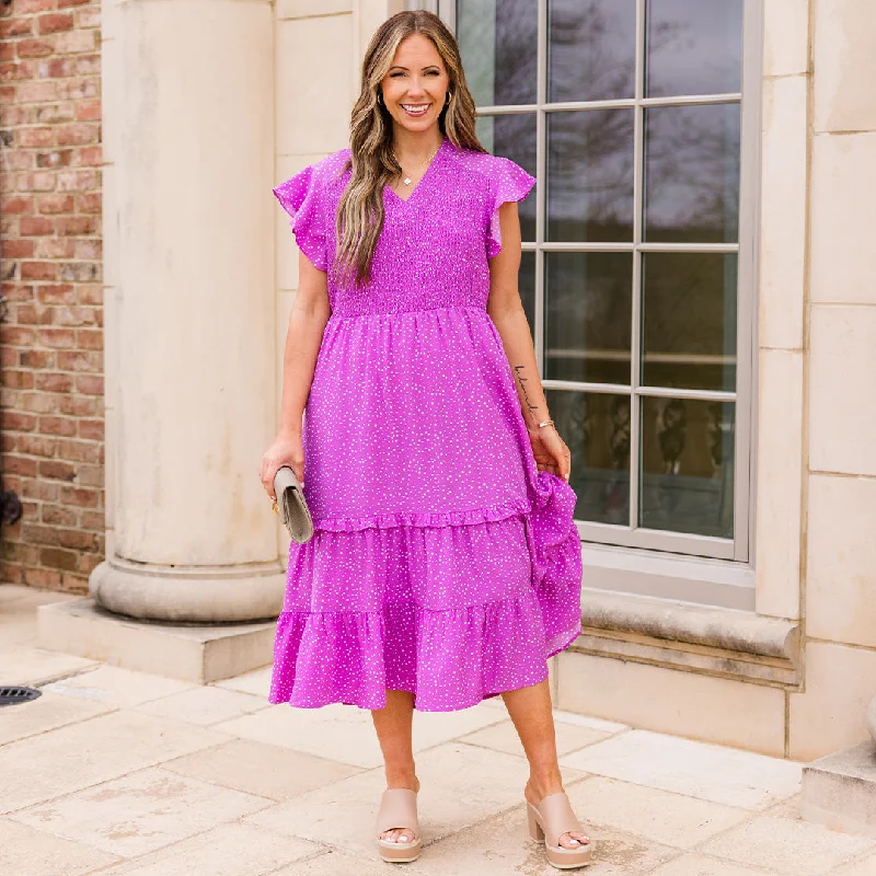 Dreaming About You And Me Dress, Purple Youthful Women's Anime - inspired