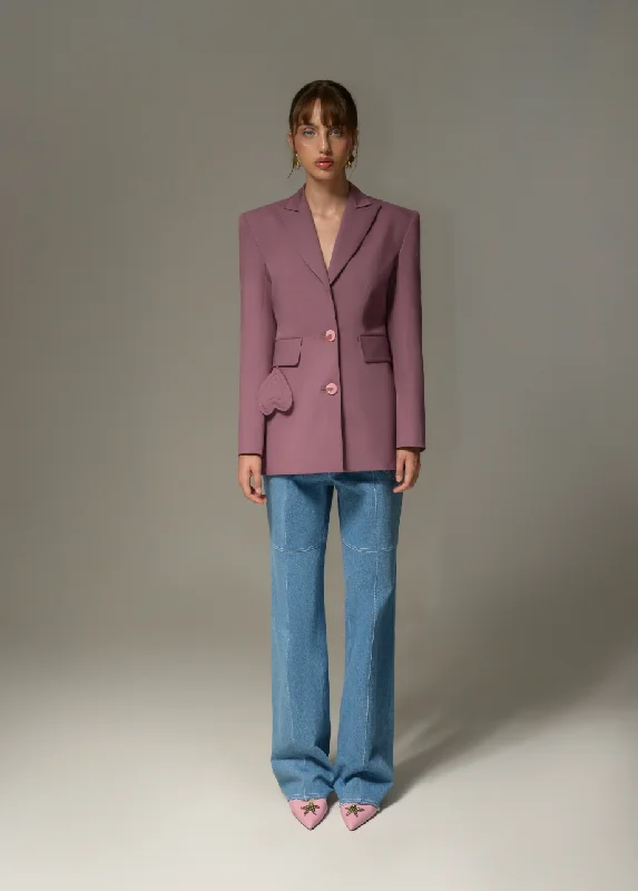 PURPLE PASSION BLAZER Unique Women's Upcycled