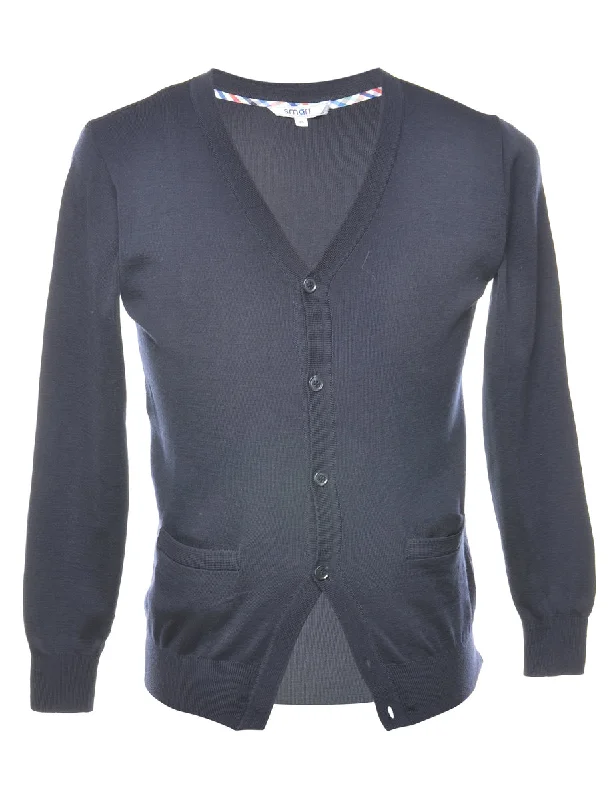Classic Black Knit Cardigan - S Modern Women's 