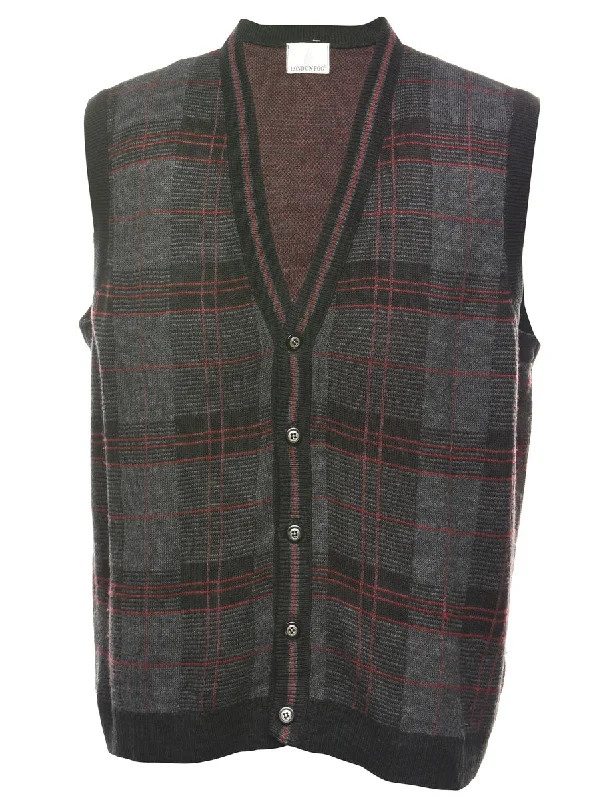 Checked Vest - L purpose