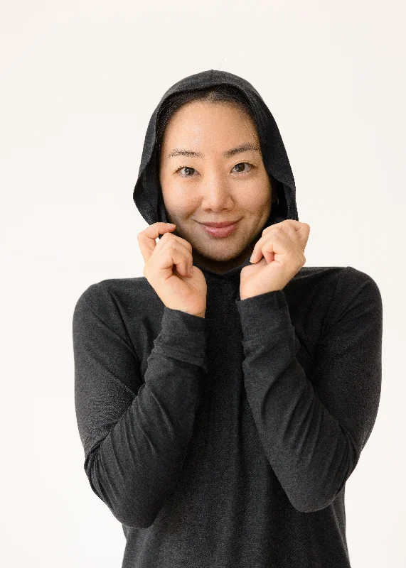 Day and Night Hoodie - Black Casual Women's Japanese 