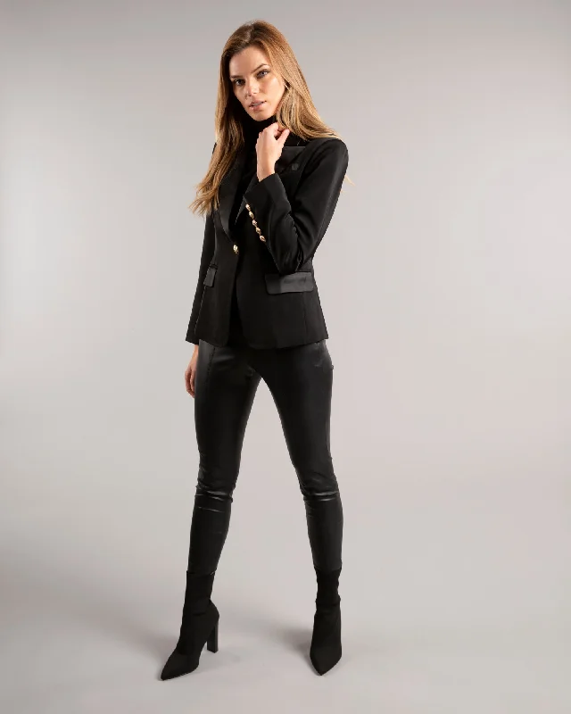 Bolton Satin Blazer Casual Women's Loose - fitting