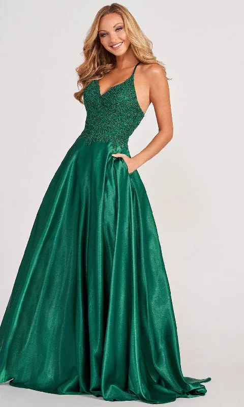 Colette for Mon Cheri CL2033 - Embroidered Sleeveless Plus Size Prom Dress Refined Women's Classic 