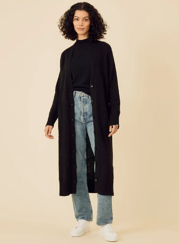 Morgan Cashmere Duster - Black