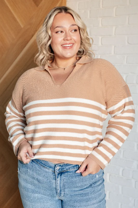 Memorable Moment Striped Sweater Gym