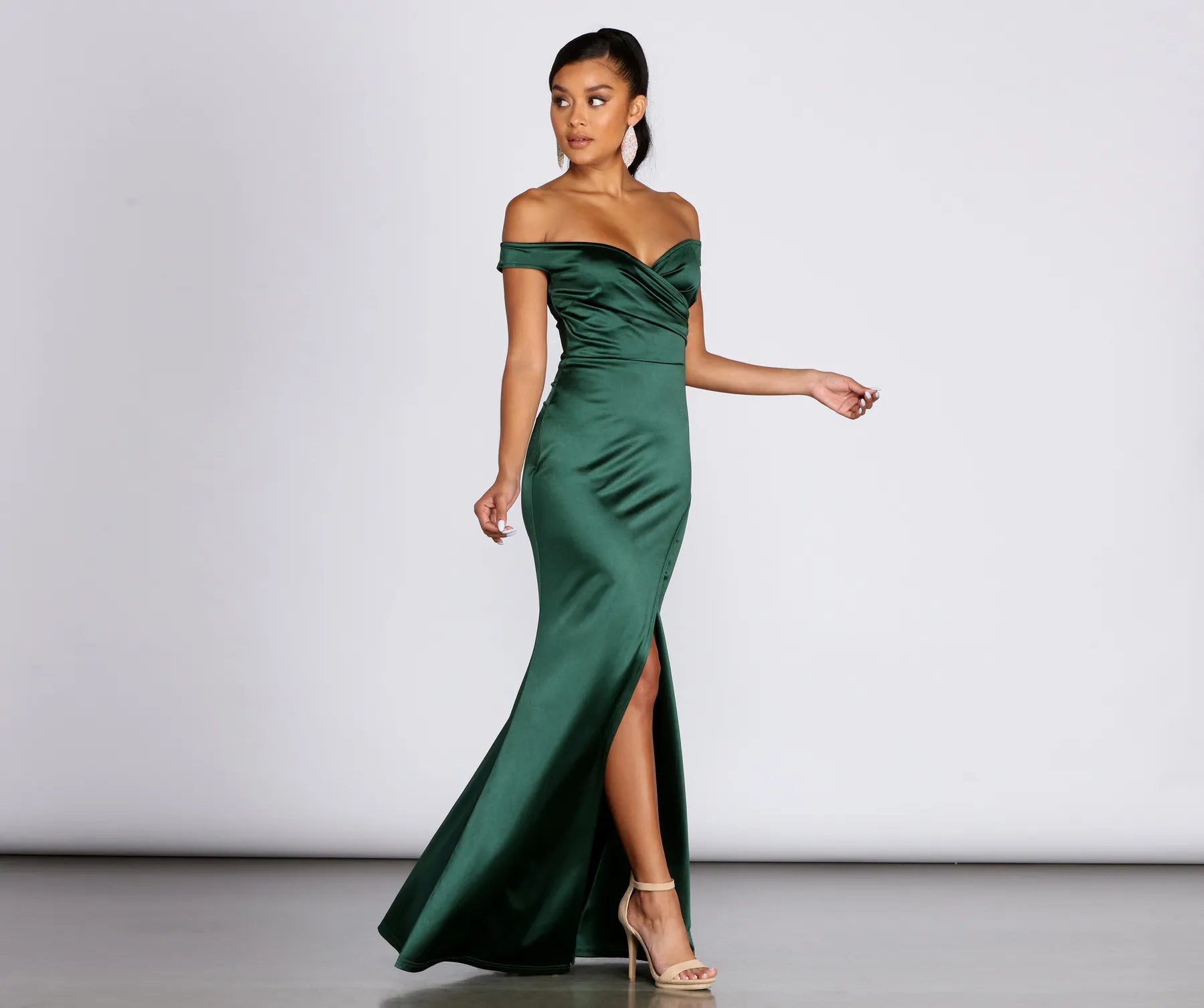 Brit Formal Off The Shoulder Dress Country