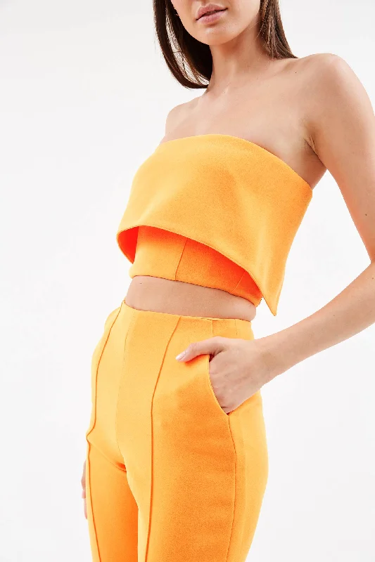 Zak Orange Cuff Crop