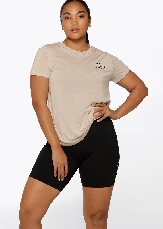 Lorna Jane Lotus T-Shirt - Off White Athletic Women's 