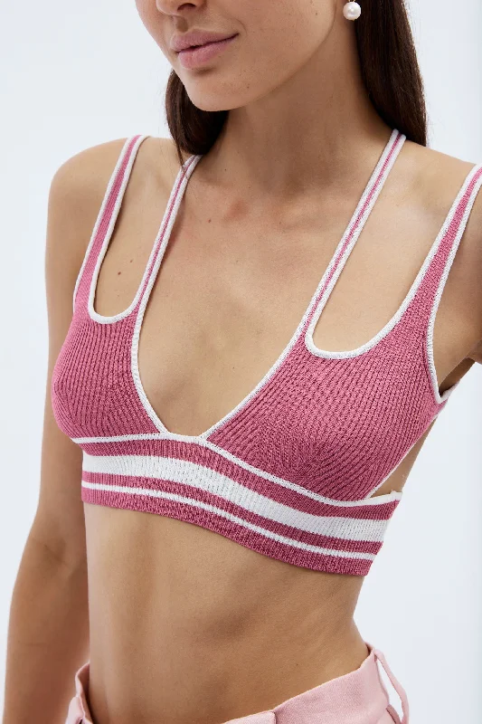 Fitted X Pink Bra Top