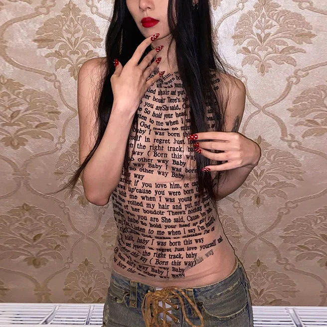 Street Letter Print Round Neck Sleeveless Tank Tops Wholesale Women'S Tops Athletic Women's Street Letter Print Round Neck Sleeveless Tank Tops Wholesale Women'S Tops Athletic Women's