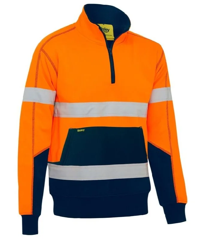 Taped Hi Vis Fleece Pullover with Sherpa Lining Youthful Women's Anime - inspired