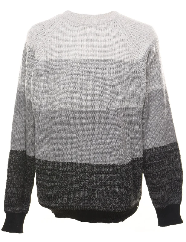 Colour Block Jumper - XL Cashmere