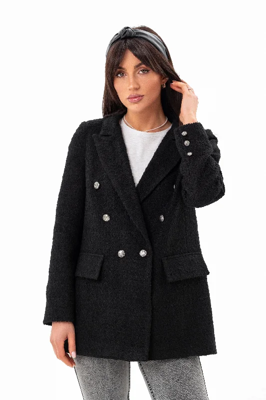 Ora Tweed Double Breasted Blazer Modern Women's Tech