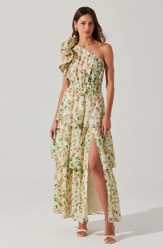 Imelda One Shoulder Maxi Dress Artistic Women's Avant - 