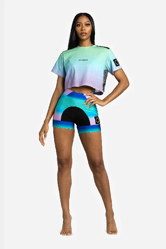Laguna Lavender Mint Cropped Tee Feminine Women's Soft 