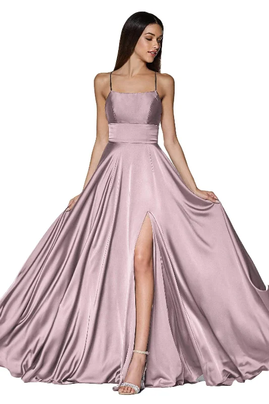 Cinderella Divine - Straight Across A-Line Evening Dress CJ527 - 1 pc Dusty Rose In Size 16 Available Sporty Women's Tennis