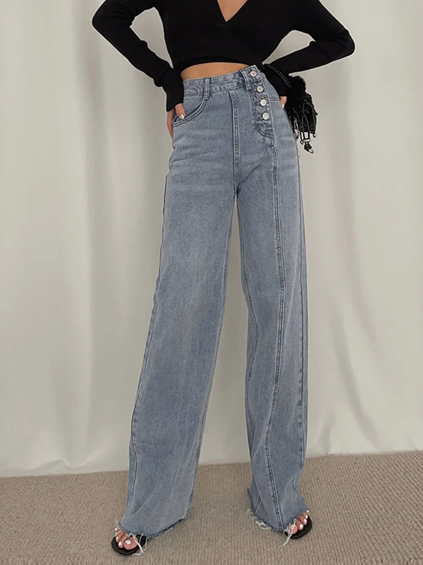 BerryBetty - Utility Denim Straight Leg Jeans