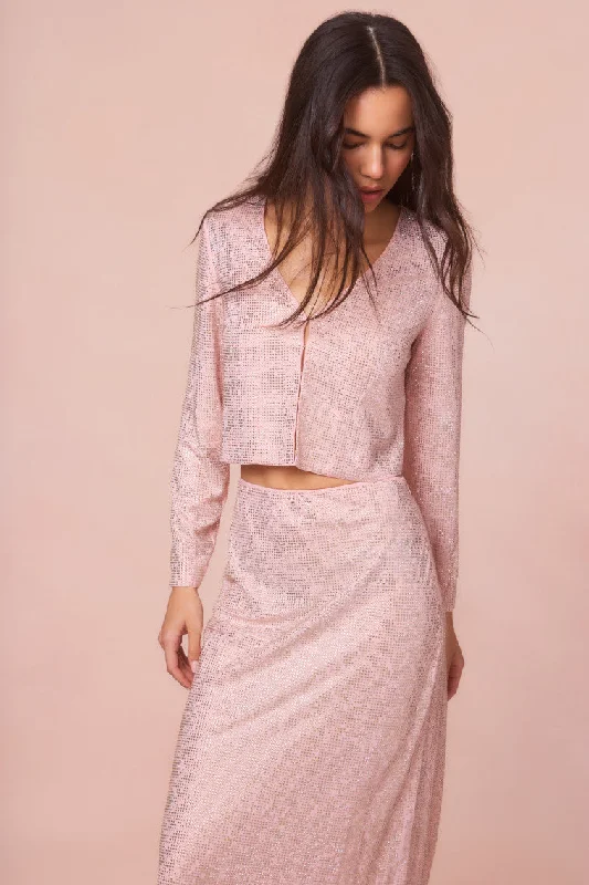 Daliana Crystal Long Sleeve Top Earthy Women's 