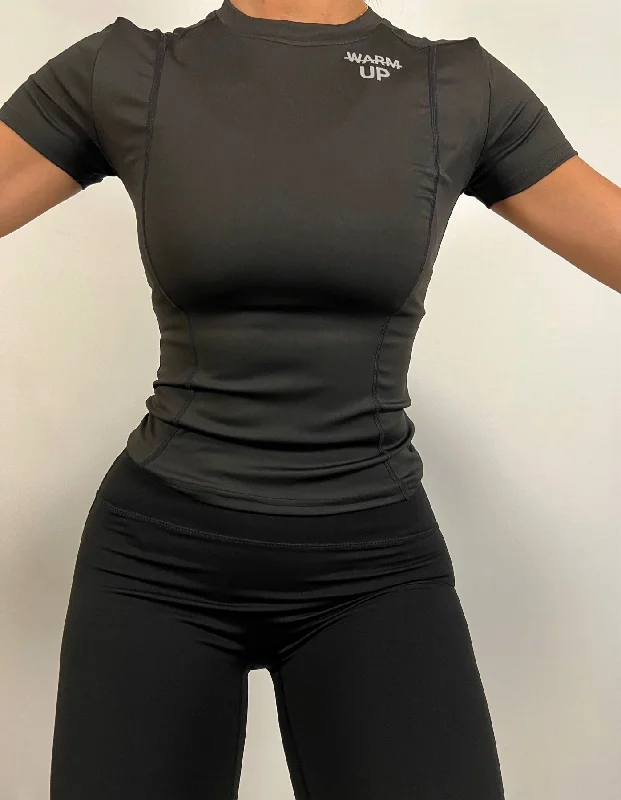 Black Sculpt short-sleeve Artistic Women's Avant - 