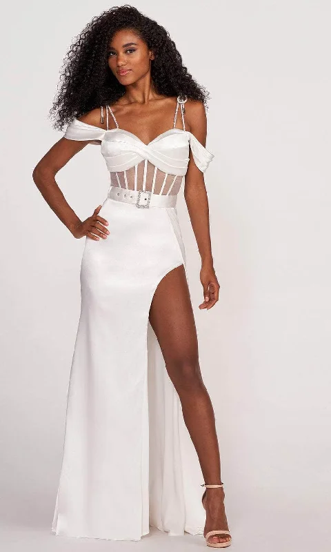 Ellie Wilde EW34010 - Off Shoulder Corset Prom Dress Confident Women's Power