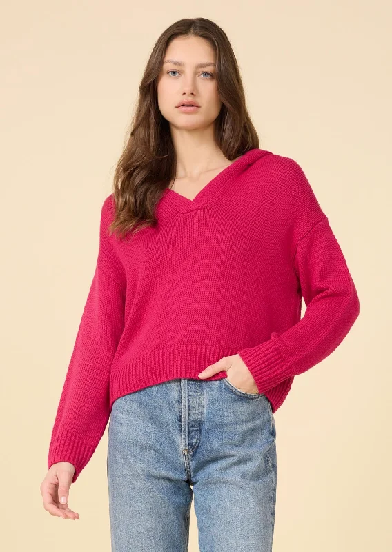 Leni Hoodie - Fuschia Luxurious Women's High -  end
