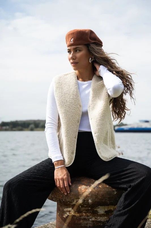 TILTIL Esmay Gilet Teddy Beige Relaxed Women's Beachy