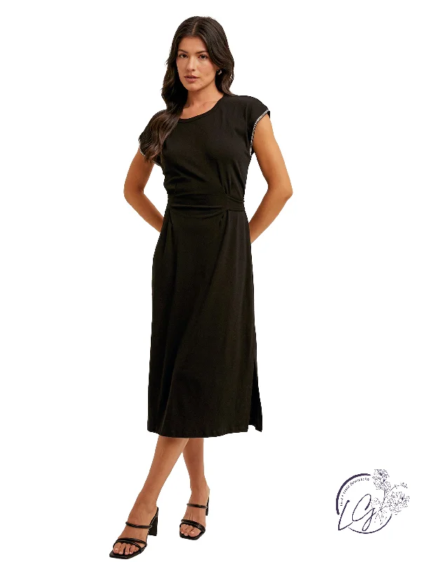 Bejeweled Dreams Shirt Dress Polished Women's Silk