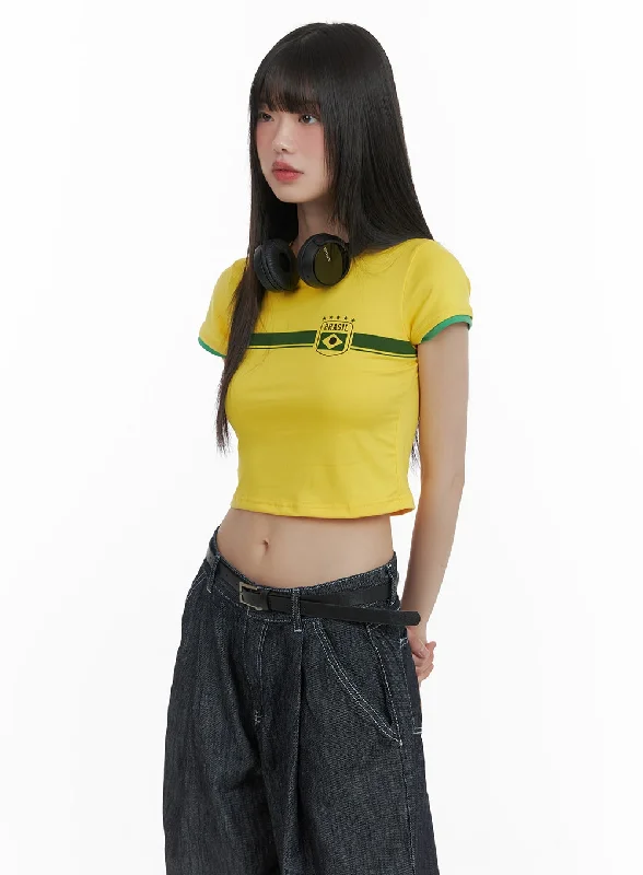 Blokecore Graphic Crop Tee CA419 Street