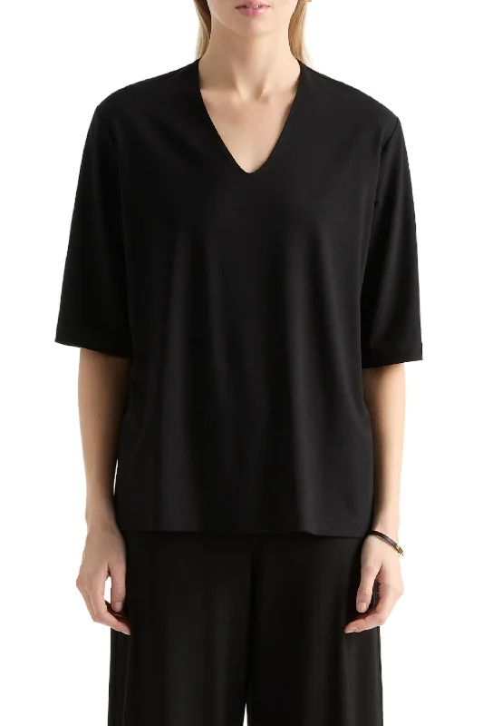 V STRETCH PLAZA - F018323 Polished Women's Silk