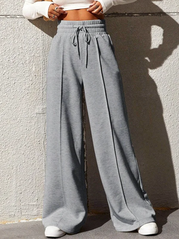 BerryBetty - City Walk Wide Leg Sweatpants Trendy Women's 