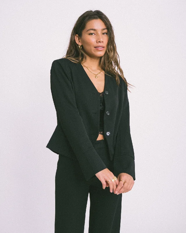 TILTIL Olein Black Jacket Stylish Women's Neon