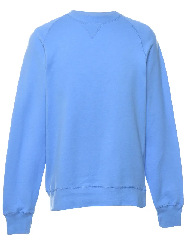 Light Blue Plain Sweatshirt - S British Gentlewoman Style