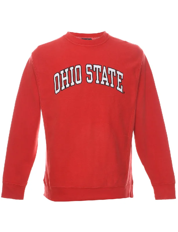 Red Ohio State Printed Sweatshirt - S performance