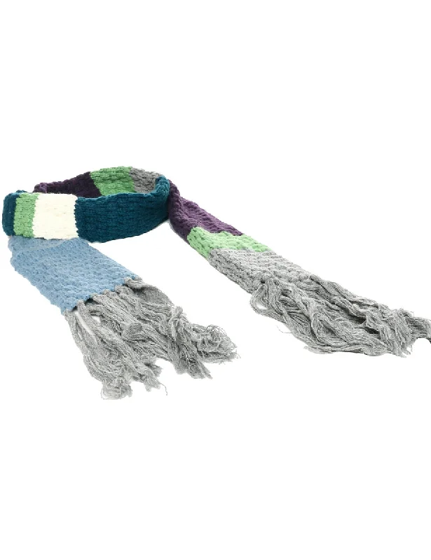 Colour Block Winter Scarf - M Sophisticated Women's Tailored