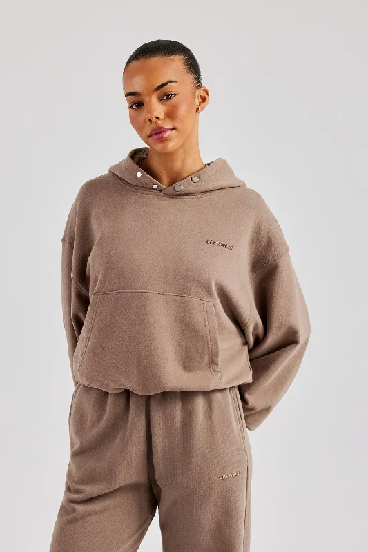 Cernucci Boxy Hoodie - Taupe Adventure