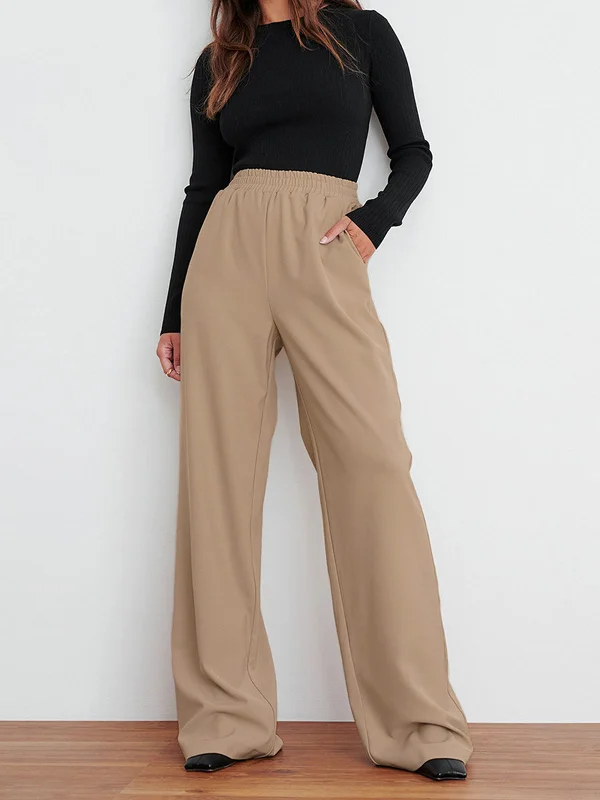 BerryBetty - Let's Get Cozy Wide Leg Pants Luxurious Women's High -  end