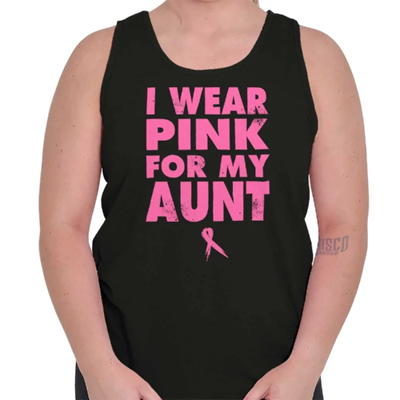 I Wear Pink For My Aunt Tank Top garde