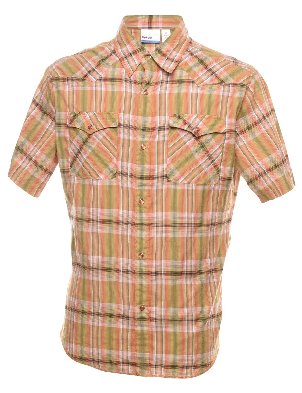 Checked Western Shirt - M Sustainable Organic