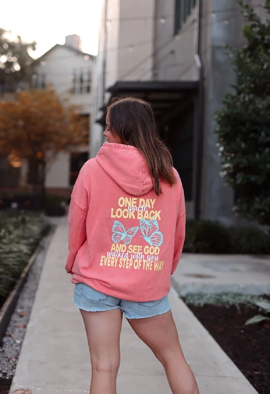 One Day You'll Look Back (Sunset) - "My Go To" Oversized Acid Washed Hoodie Earthy Women's Hemp - based