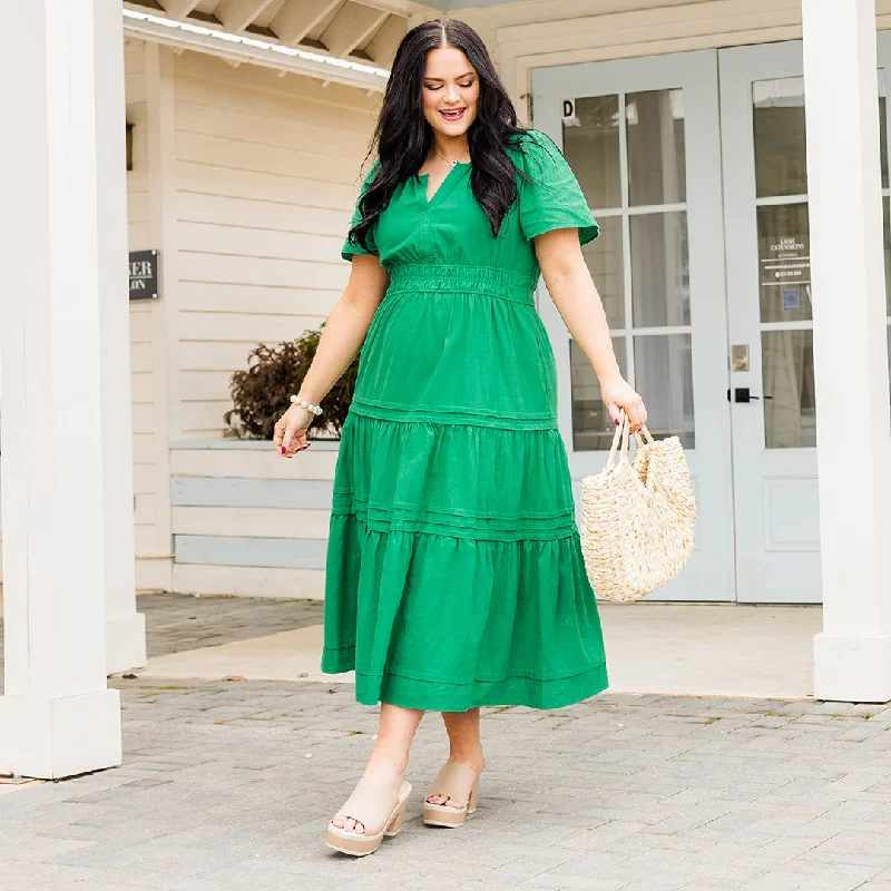 Wish Me Joy Dress, Green Cool Women's Skate