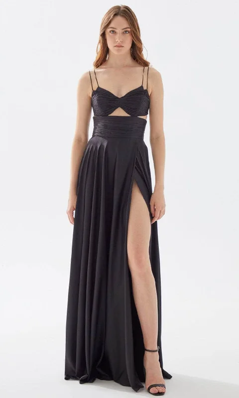 Tarik Ediz 52109 - Bandeau Styled Prom Dress Women