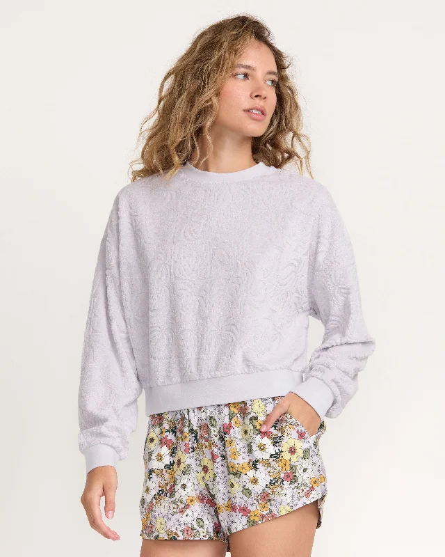 Sunday Pullover Sweatshirt - Fog Refined Women's Classic 